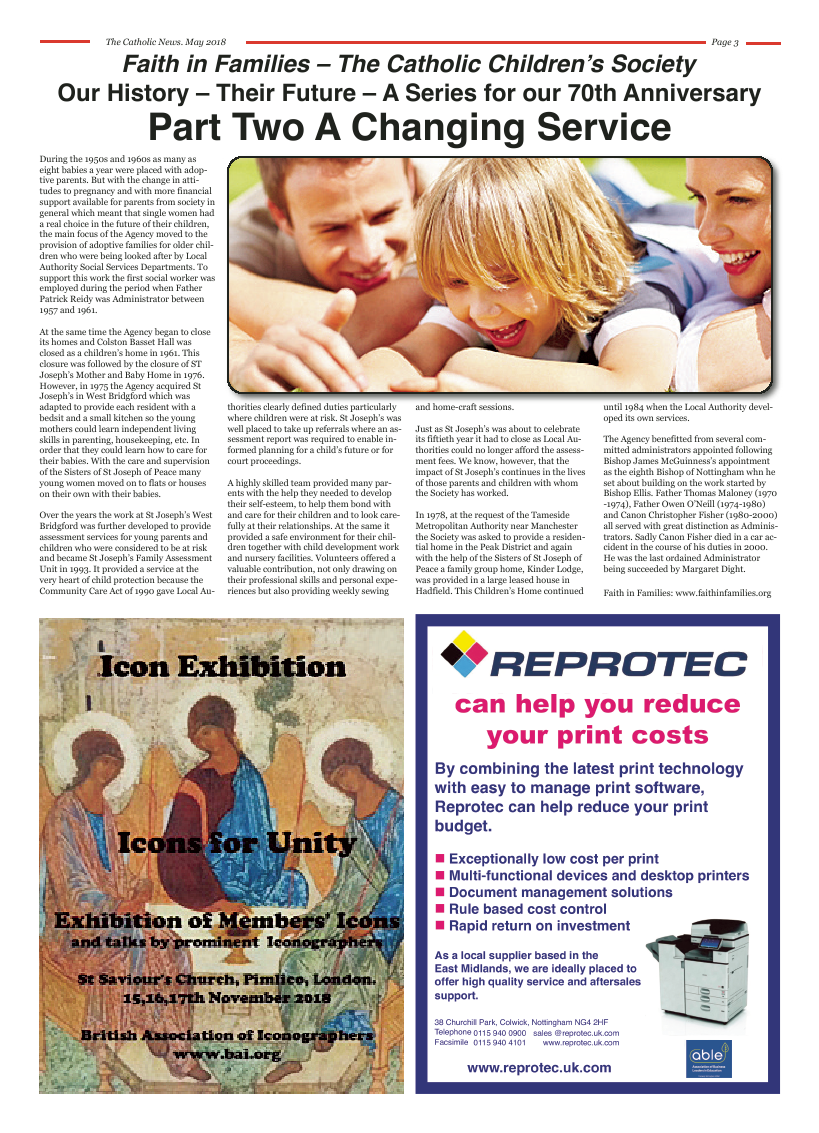 May 2018 edition of the Nottingham Catholic News - Page 