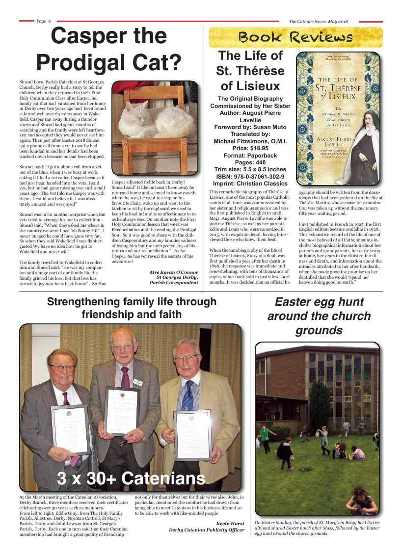 May 2018 edition of the Nottingham Catholic News - Page 