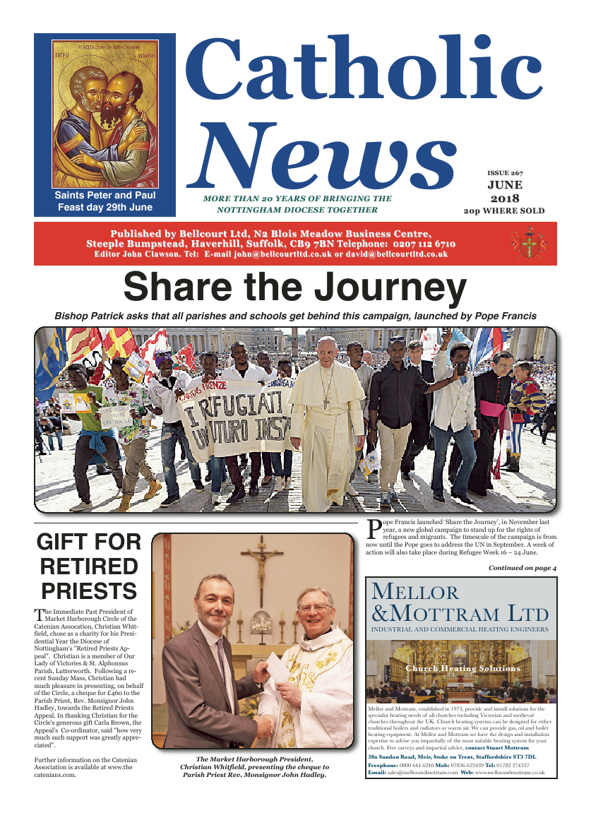 Jun 2018 edition of the Nottingham Catholic News - Page 