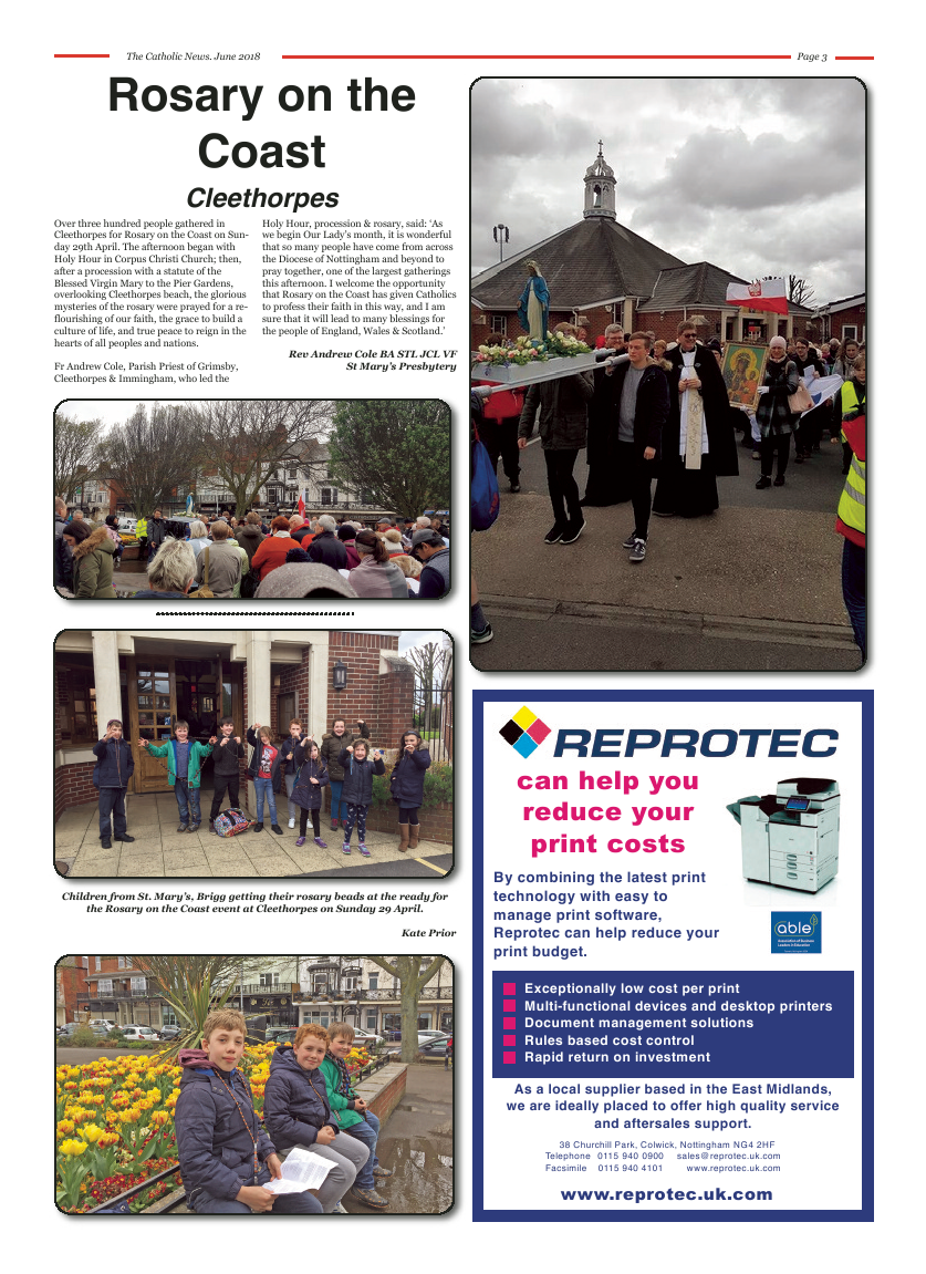 Jun 2018 edition of the Nottingham Catholic News - Page 