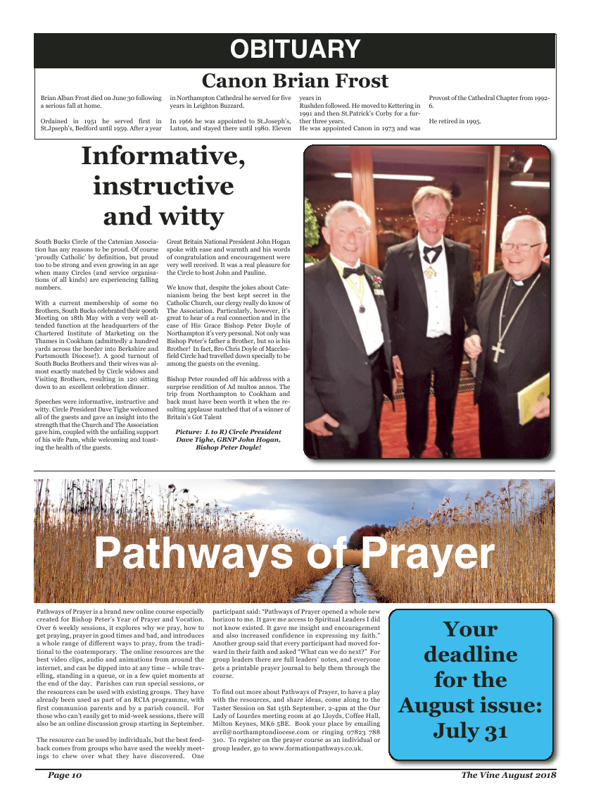 Aug 2018 edition of the The Vine - Northampton - Page 