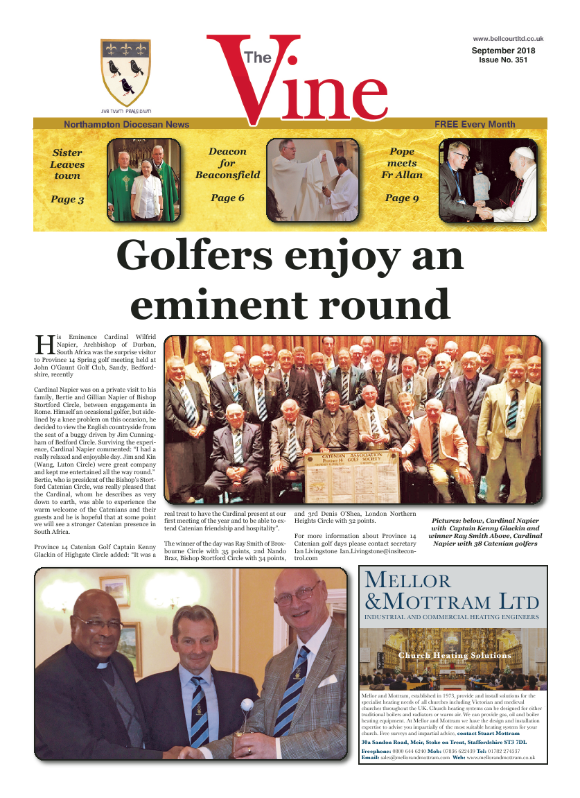 Sept 2018 edition of the The Vine - Northampton - Page 