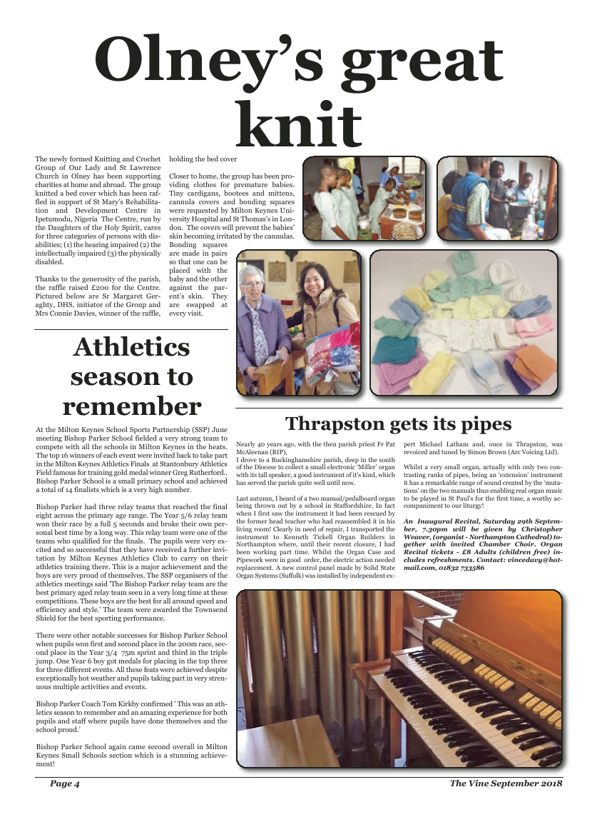 Sept 2018 edition of the The Vine - Northampton - Page 