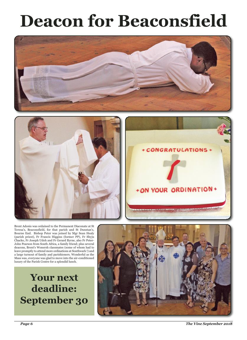 Sept 2018 edition of the The Vine - Northampton - Page 