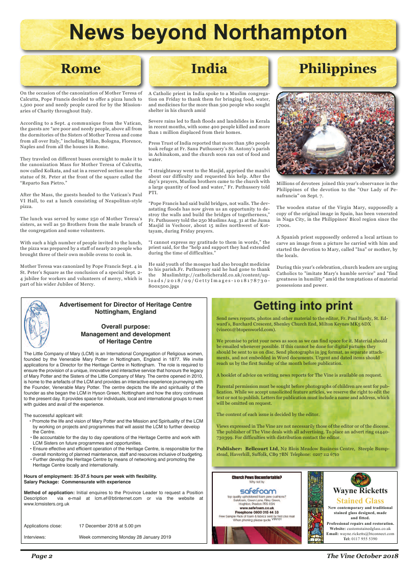 Oct 2018 edition of the The Vine - Northampton - Page 