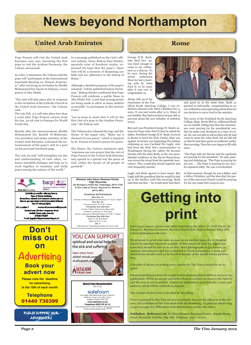 Jan 2019 edition of the The Vine - Northampton - Page 