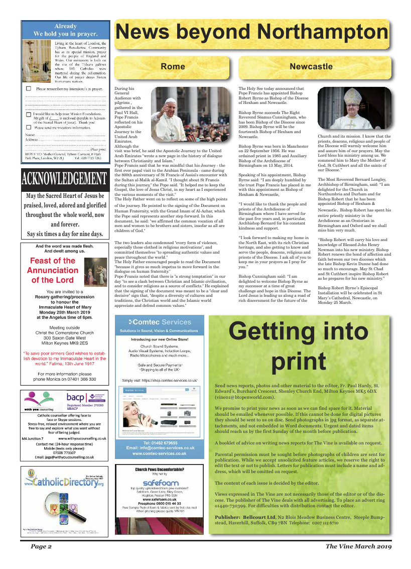 Mar 2019 edition of the The Vine - Northampton - Page 