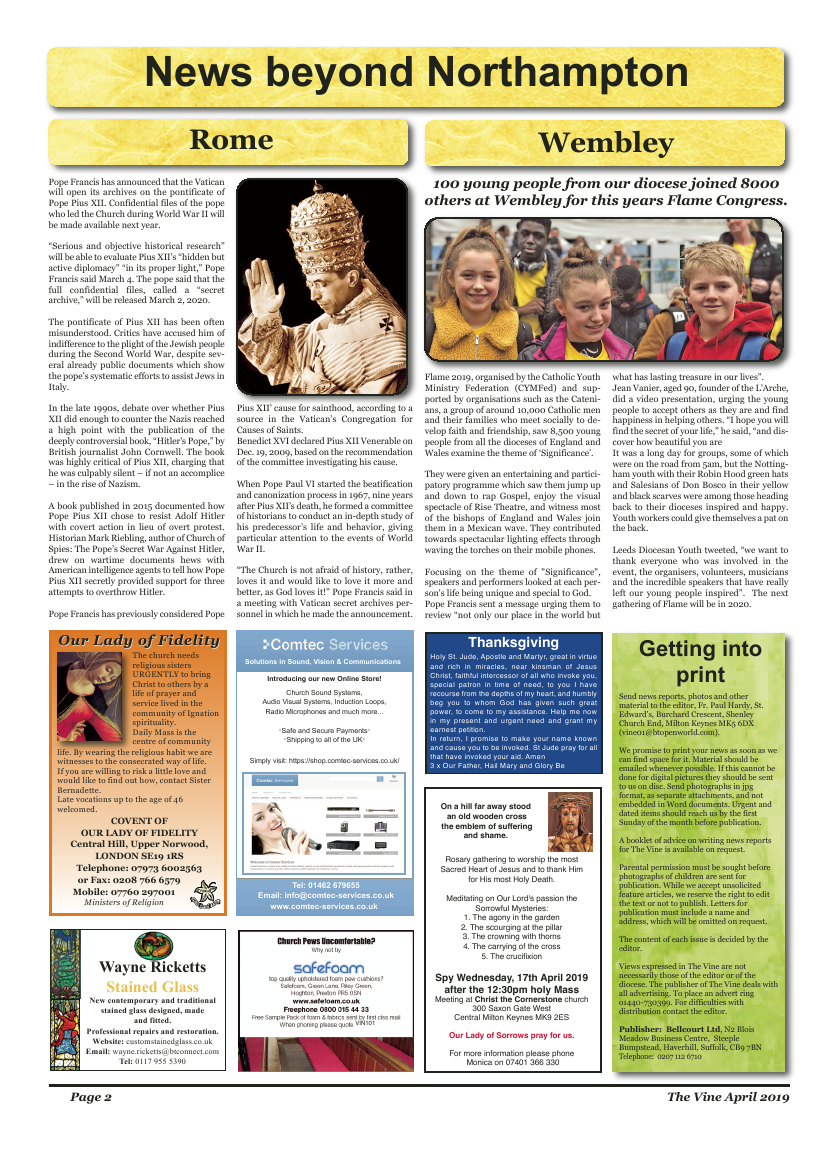 Apr 2019 edition of the The Vine - Northampton - Page 