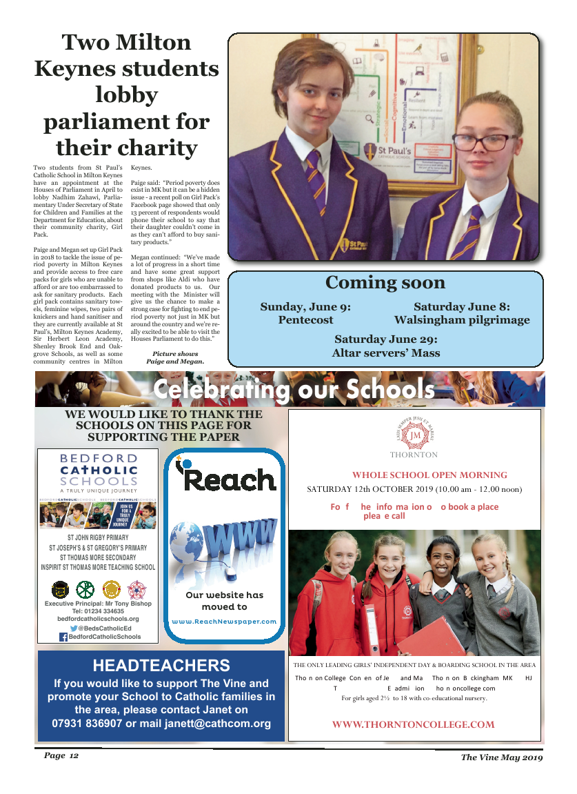 May 2019 edition of the The Vine - Northampton - Page 