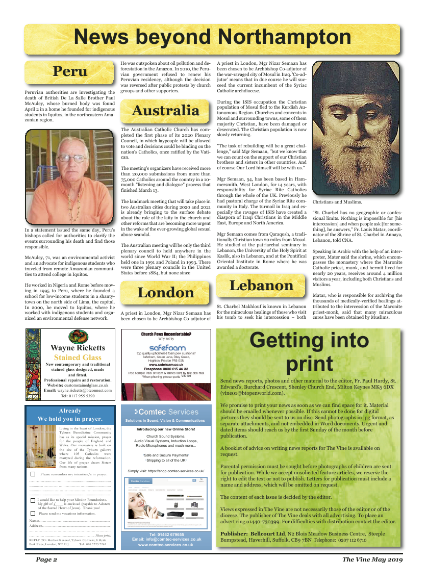 May 2019 edition of the The Vine - Northampton - Page 