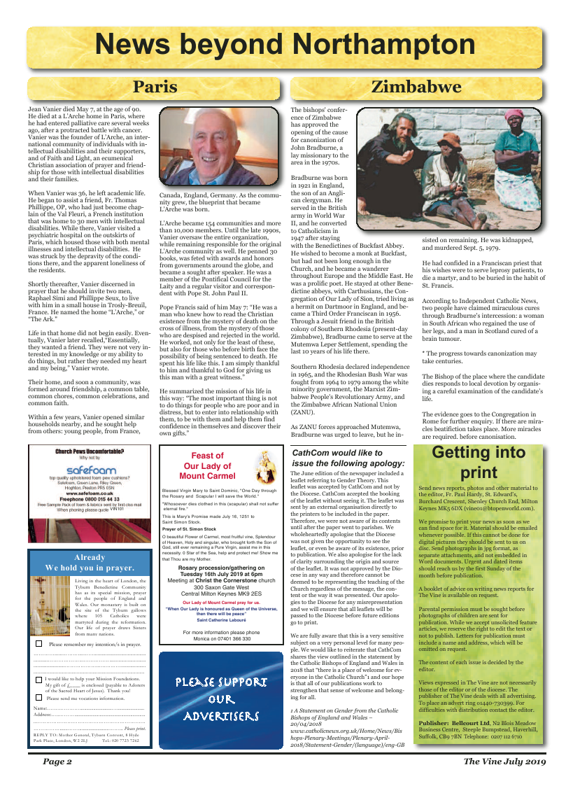 Jul 2019 edition of the The Vine - Northampton - Page 