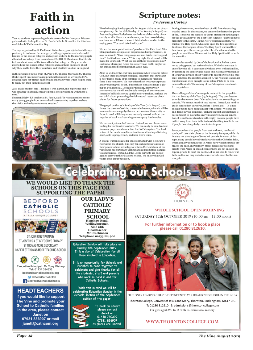 Aug 2019 edition of the The Vine - Northampton - Page 