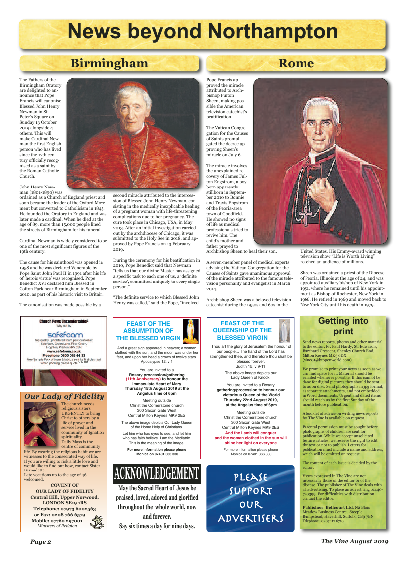 Aug 2019 edition of the The Vine - Northampton - Page 