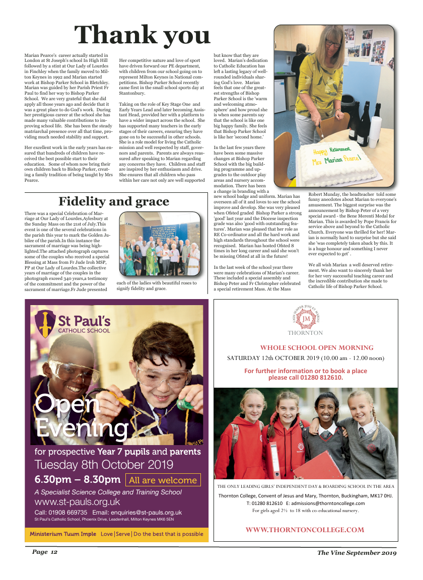 Sept 2019 edition of the The Vine - Northampton - Page 