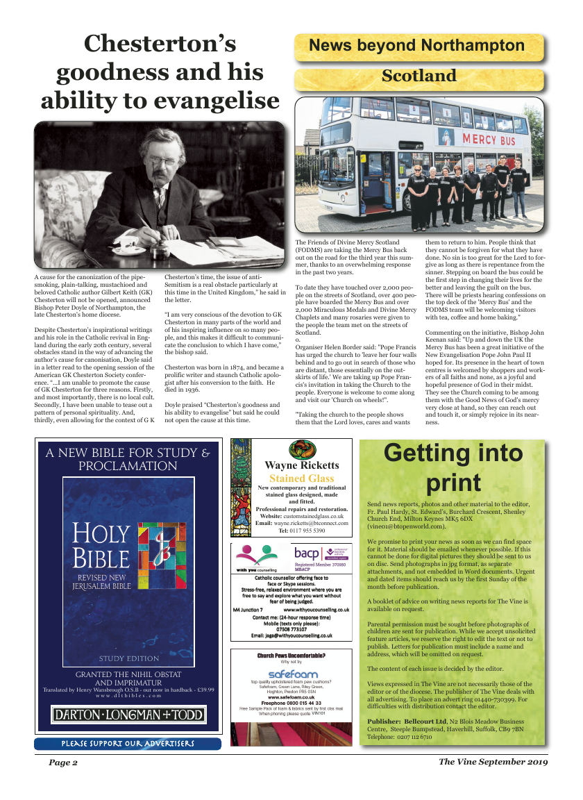 Sept 2019 edition of the The Vine - Northampton - Page 