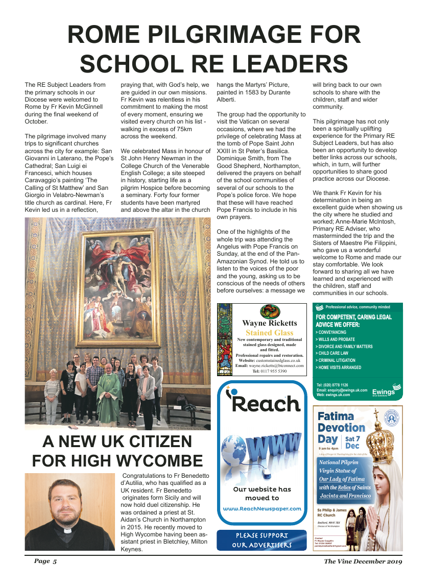 Dec 2019 edition of the The Vine - Northampton - Page 