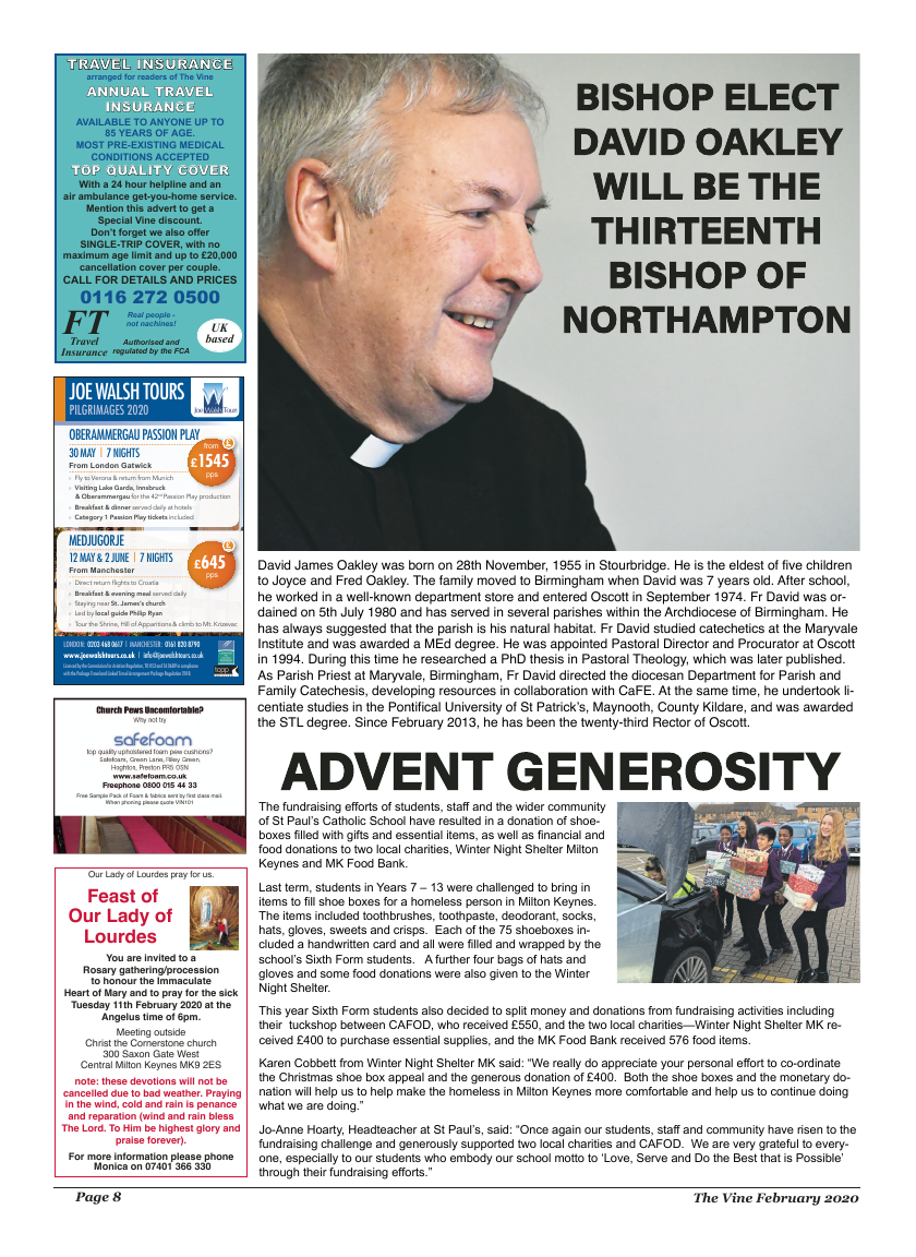 Feb 2020 edition of the The Vine - Northampton