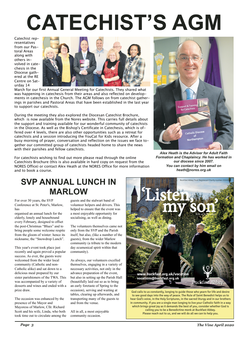 Apr 2020 edition of the The Vine - Northampton