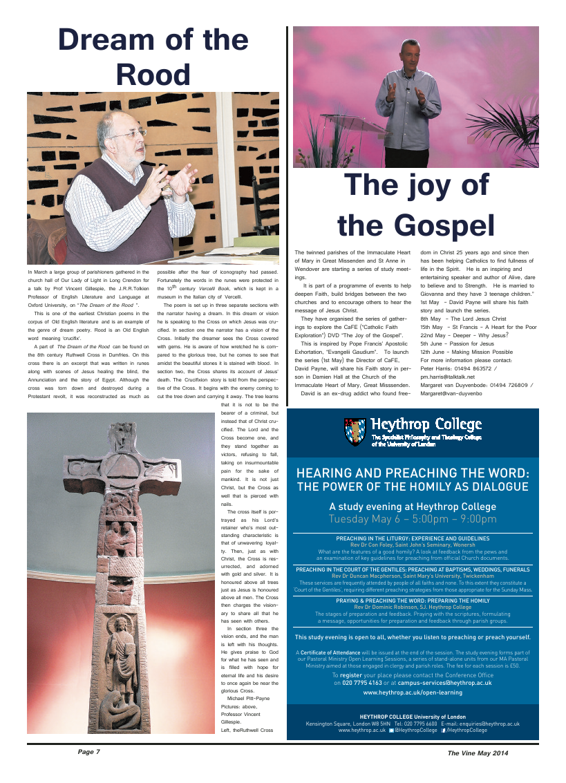 May 2014 edition of the The Vine - Northampton