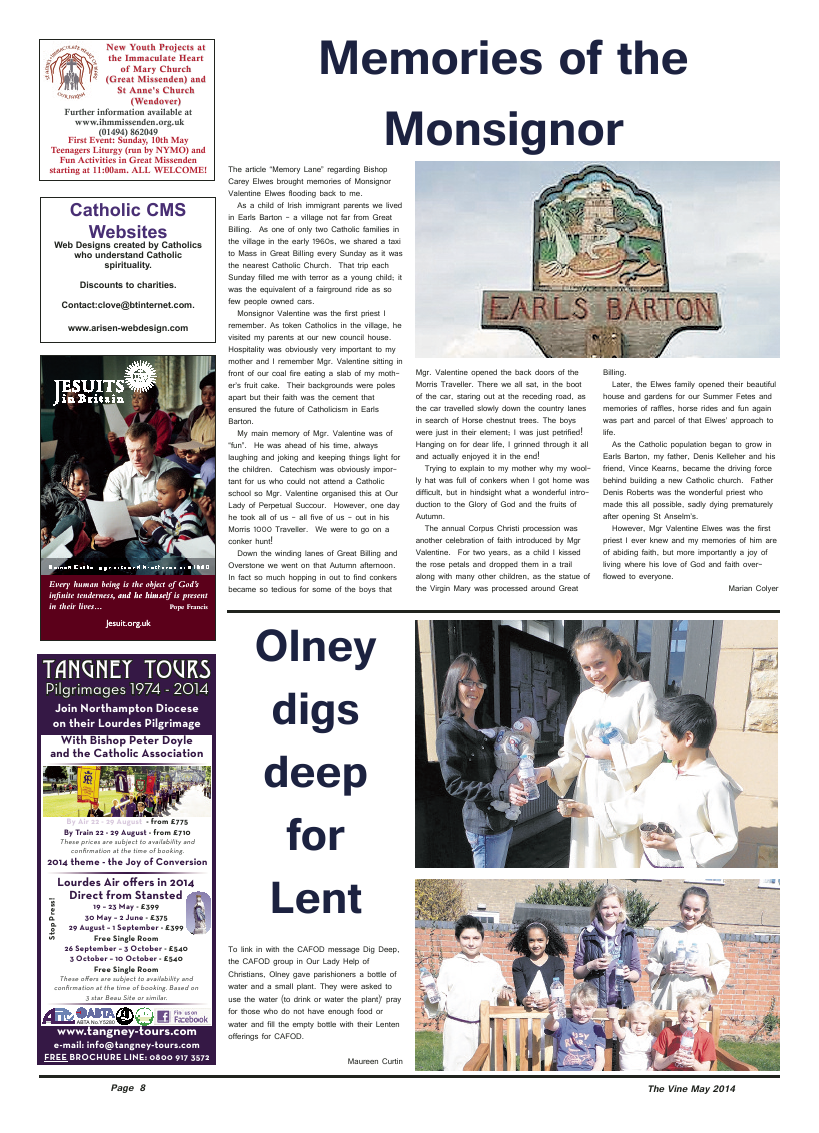 May 2014 edition of the The Vine - Northampton