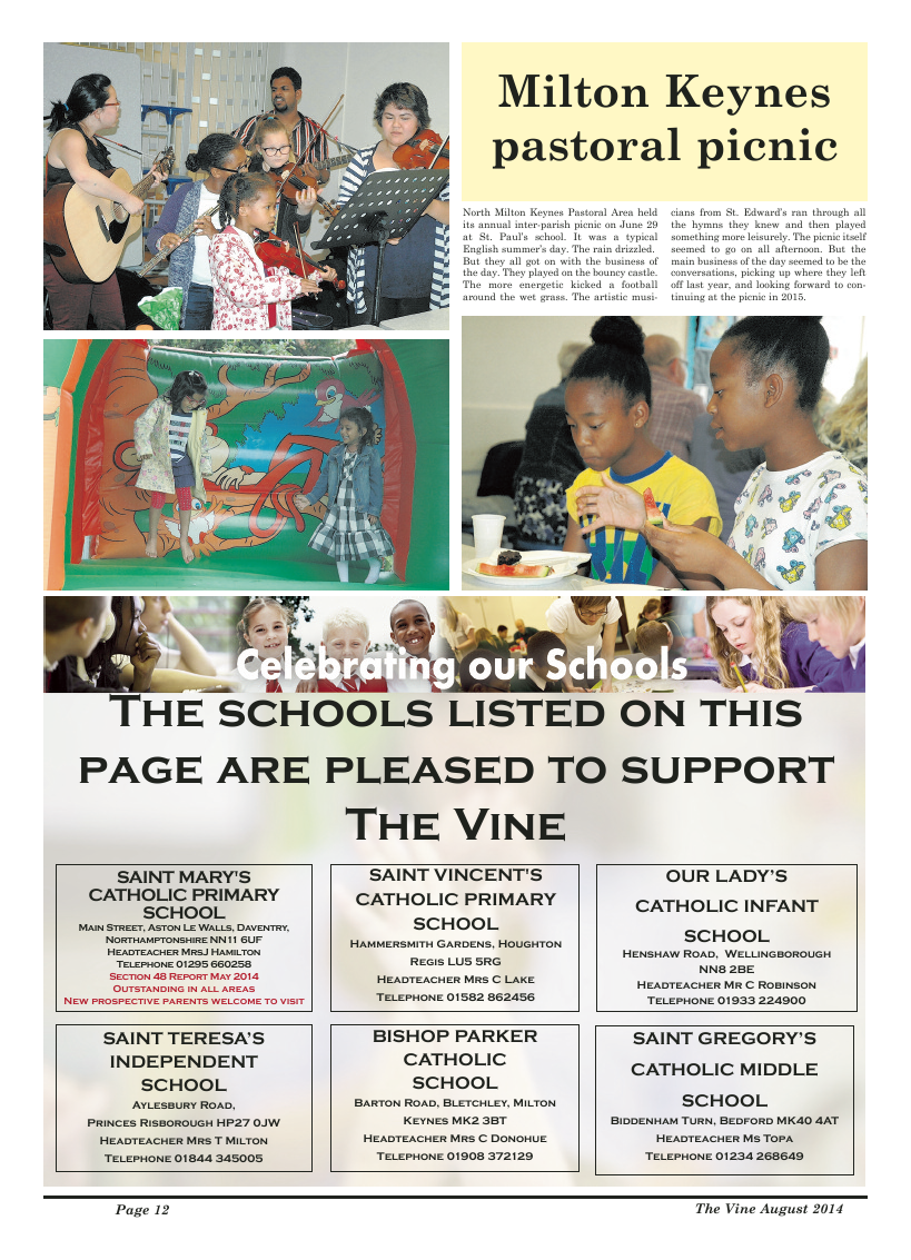 Aug 2014 edition of the The Vine - Northampton