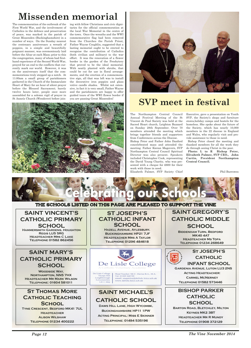 Nov 2014 edition of the The Vine - Northampton