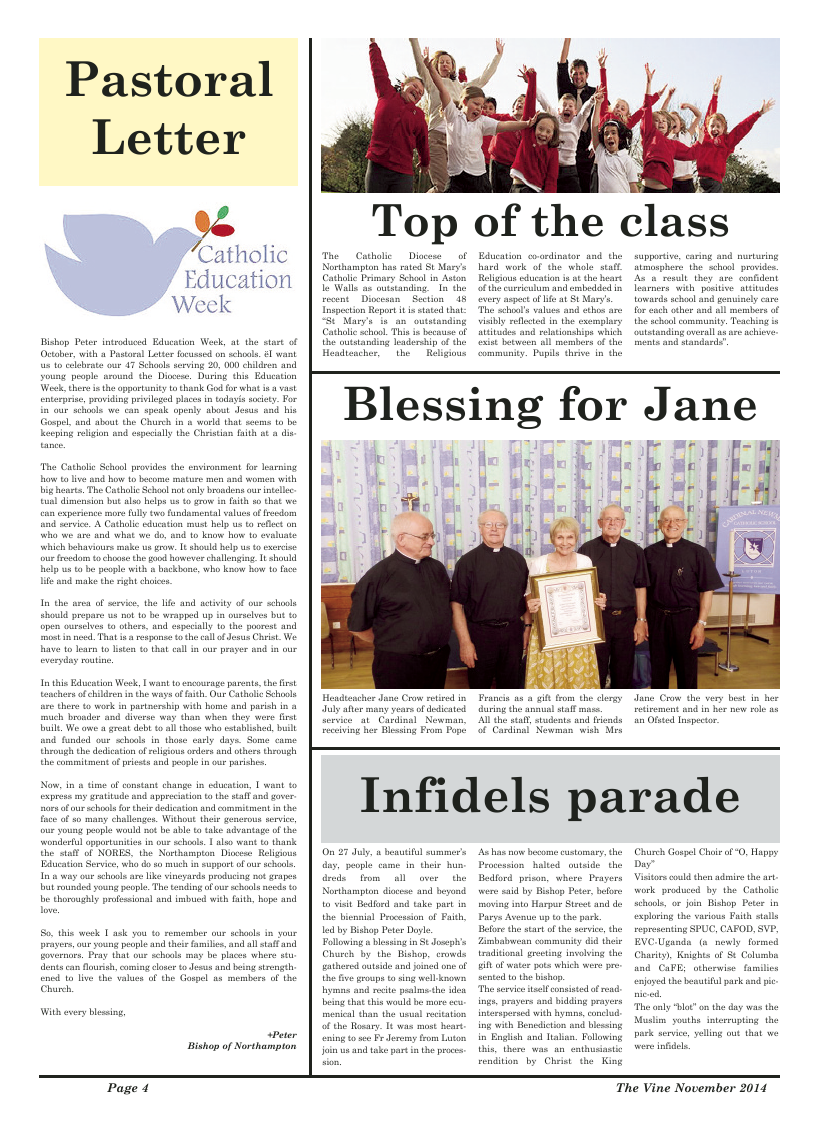 Nov 2014 edition of the The Vine - Northampton