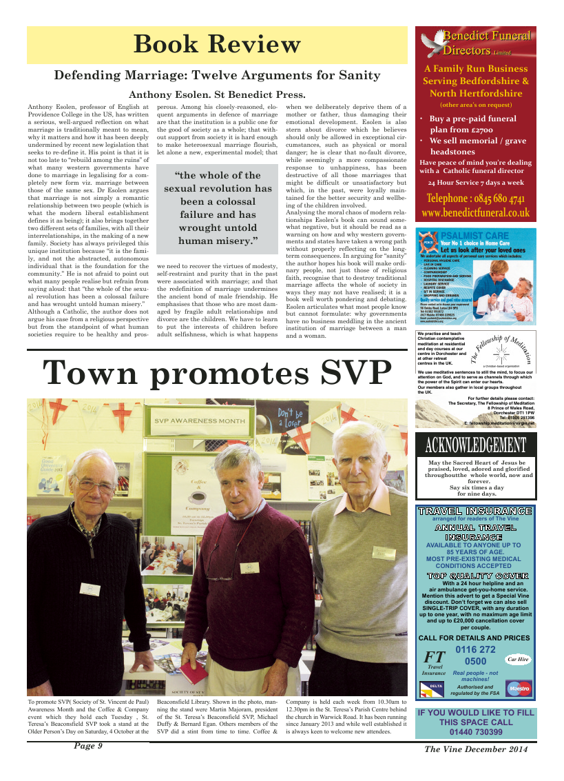 Dec 2014 edition of the The Vine - Northampton