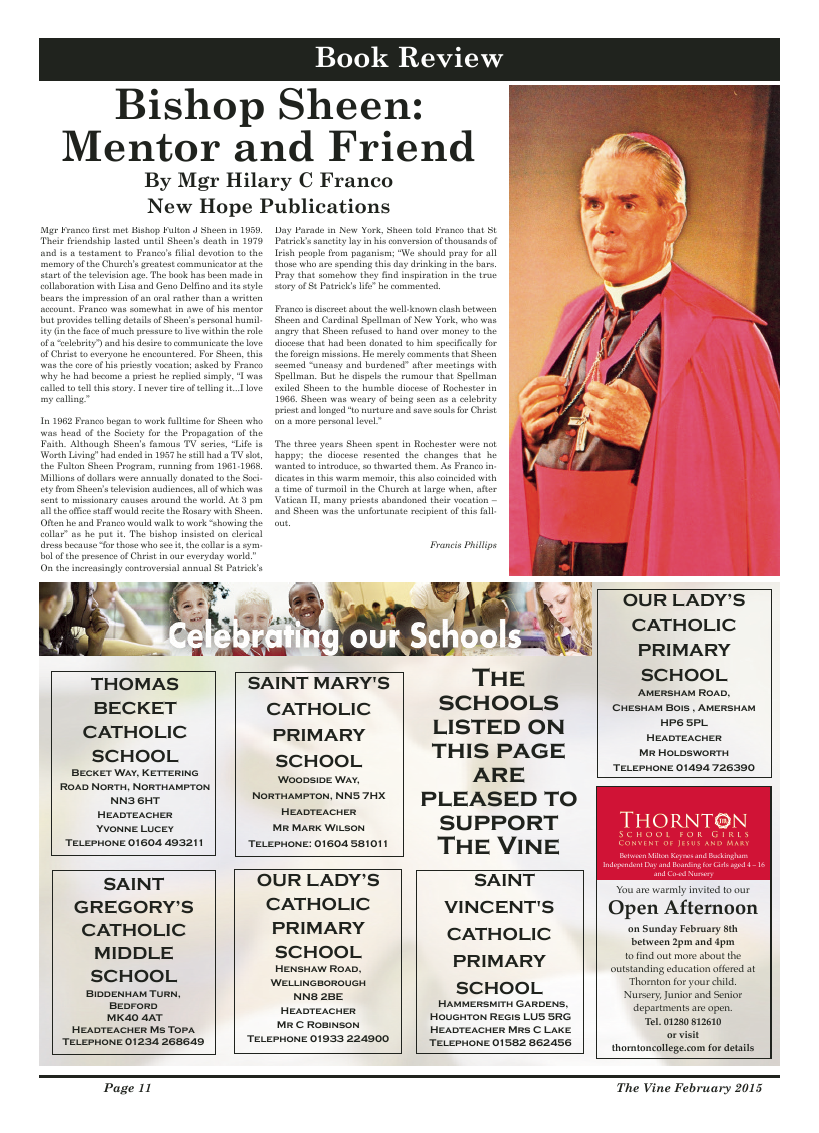 Feb 2015 edition of the The Vine - Northampton