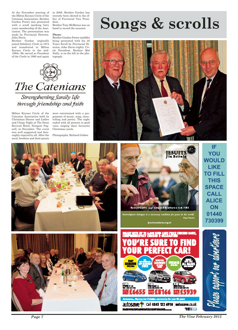 Feb 2015 edition of the The Vine - Northampton