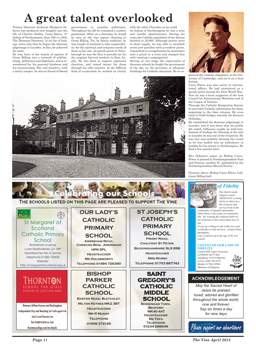 Apr 2015 edition of the The Vine - Northampton