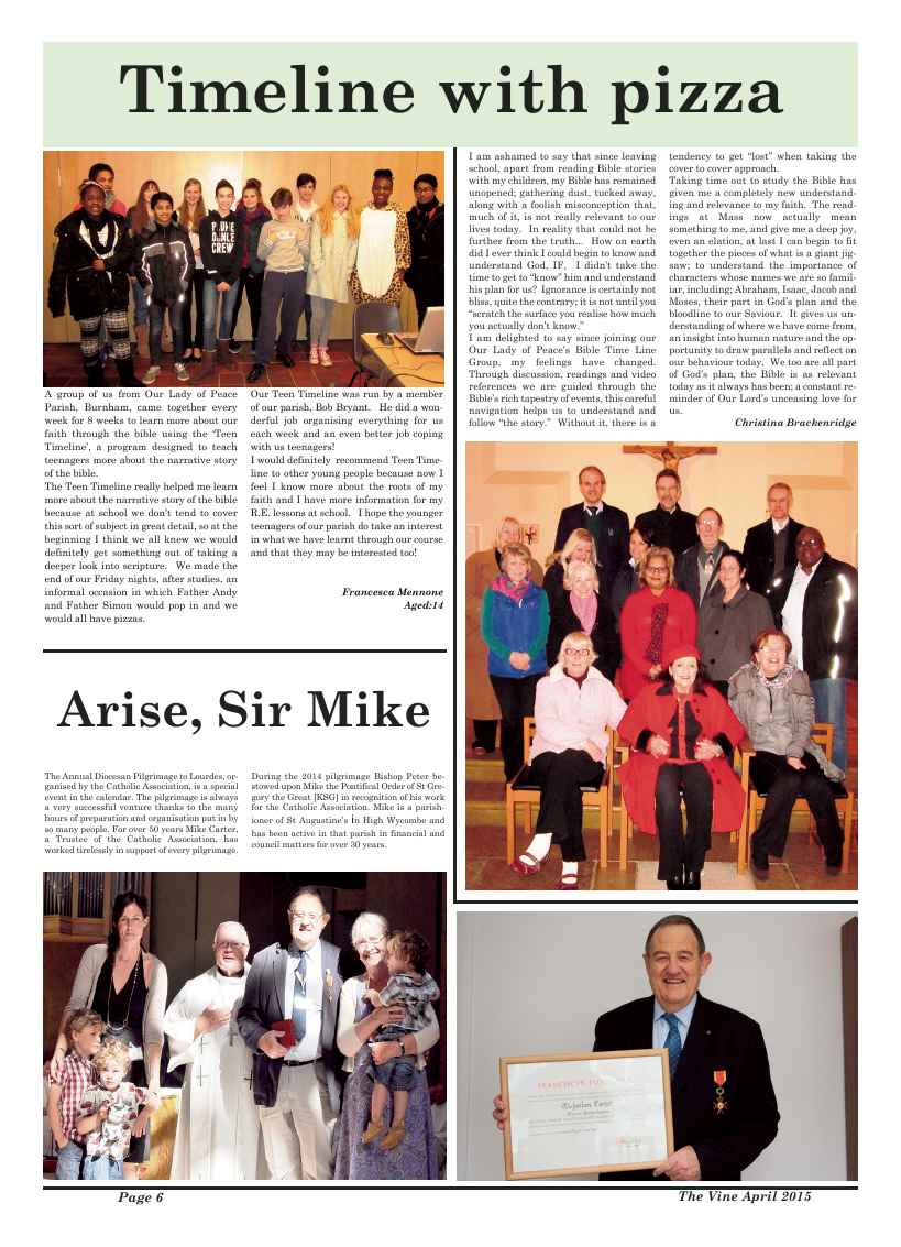 Apr 2015 edition of the The Vine - Northampton