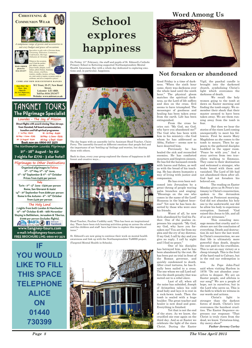 Apr 2015 edition of the The Vine - Northampton