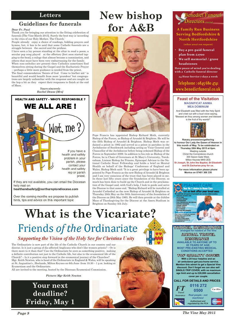 May 2015 edition of the The Vine - Northampton