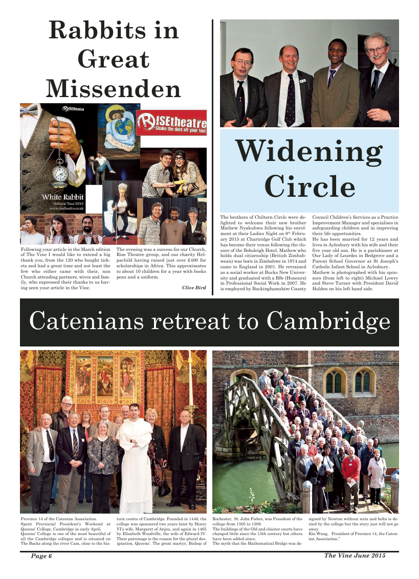 Jun 2015 edition of the The Vine - Northampton