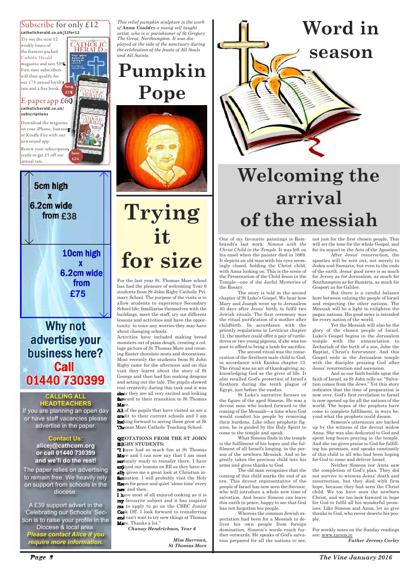 Jan 2016 edition of the The Vine - Northampton - Page 