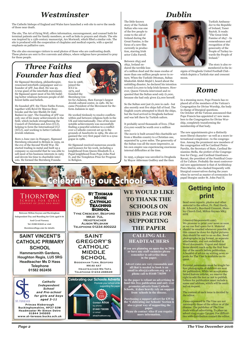 Dec 2016 edition of the The Vine - Northampton - Page 