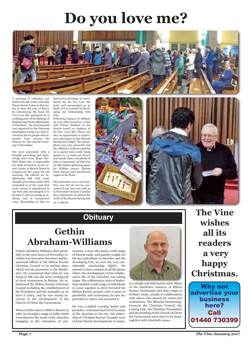 Jan 2017 edition of the The Vine - Northampton - Page 