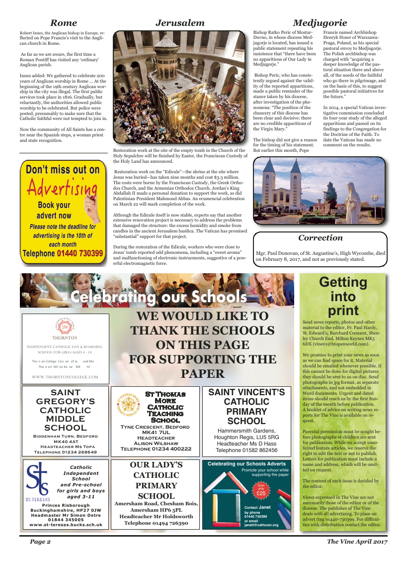 Apr 2017 edition of the The Vine - Northampton - Page 