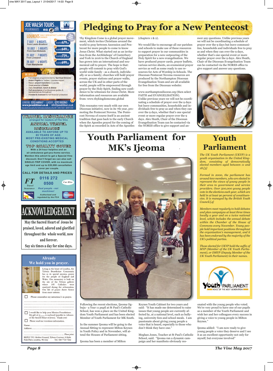 May 2017 edition of the The Vine - Northampton - Page 