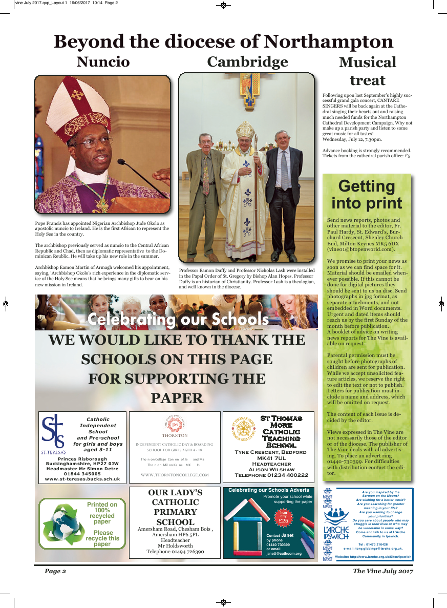 Jul 2017 edition of the The Vine - Northampton - Page 
