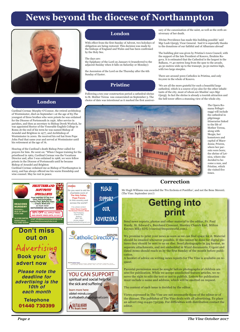 Oct 2017 edition of the The Vine - Northampton - Page 