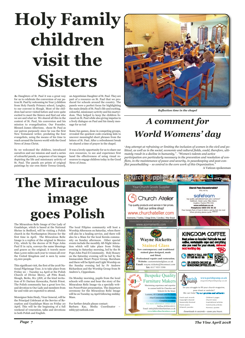 Apr 2018 edition of the The Vine - Northampton - Page 